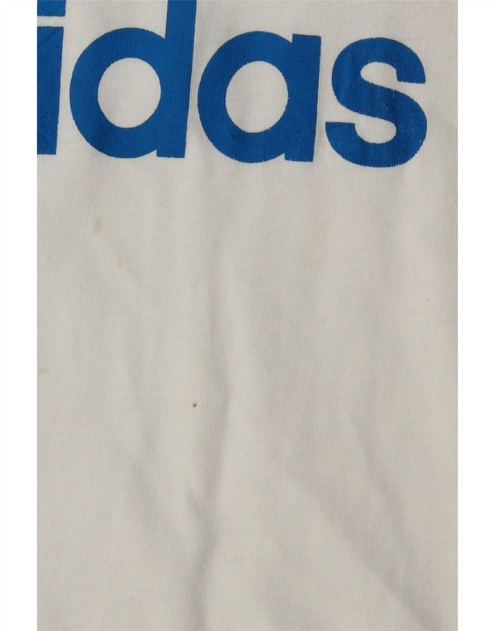 Adidas Débardeur graphique pour homme en coton blanc moyen