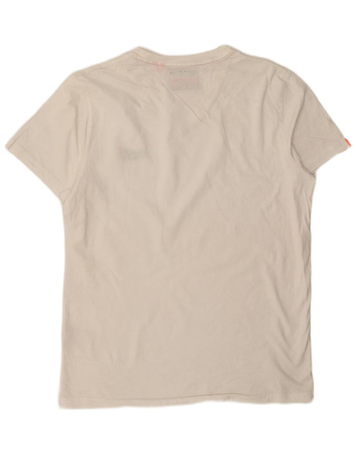 Superdry T-Shirt Homme Top XL Blanc Coton