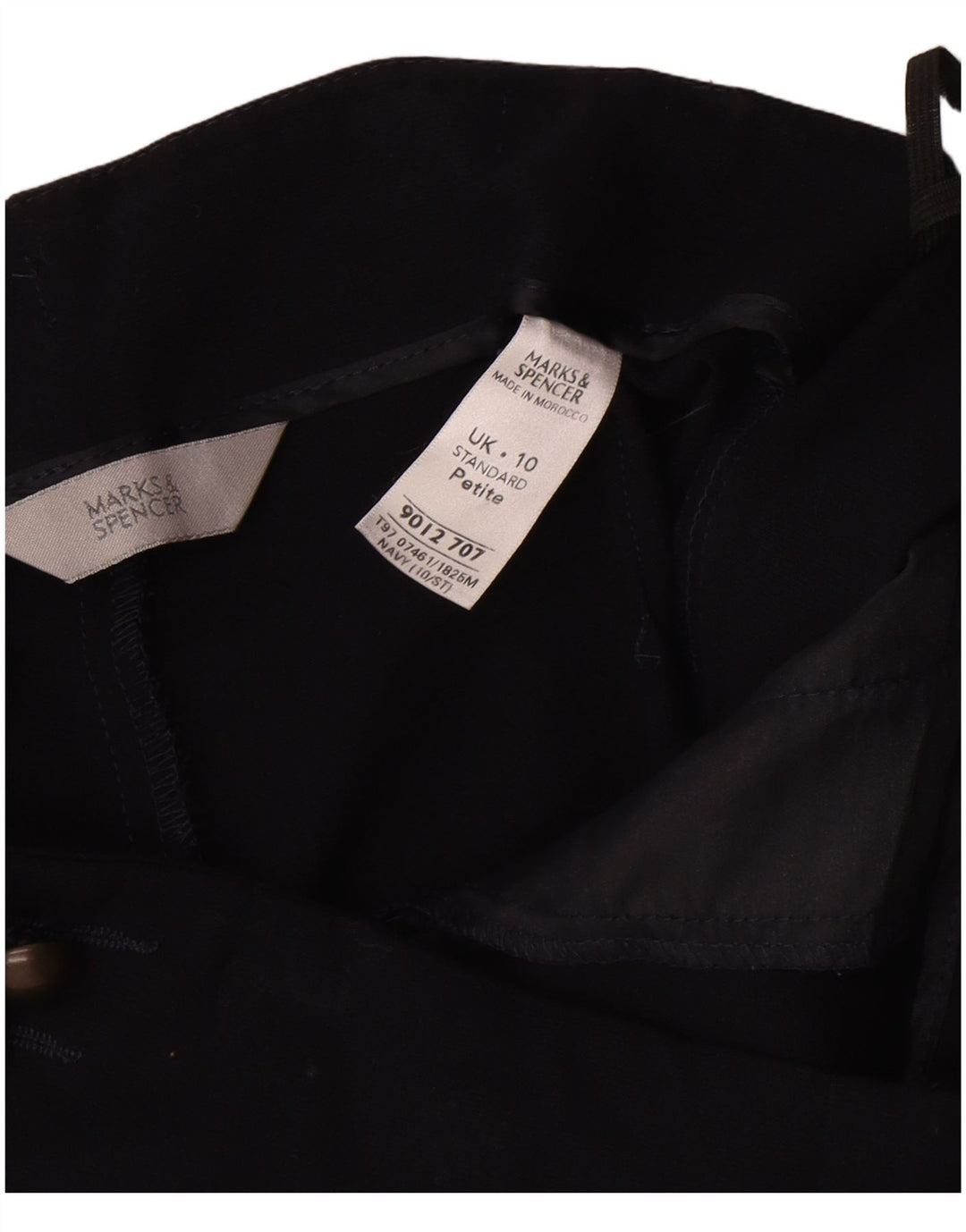 Marks & Spencer Bermuda pour femme UK 10 Small W30 Bleu marine Polyester