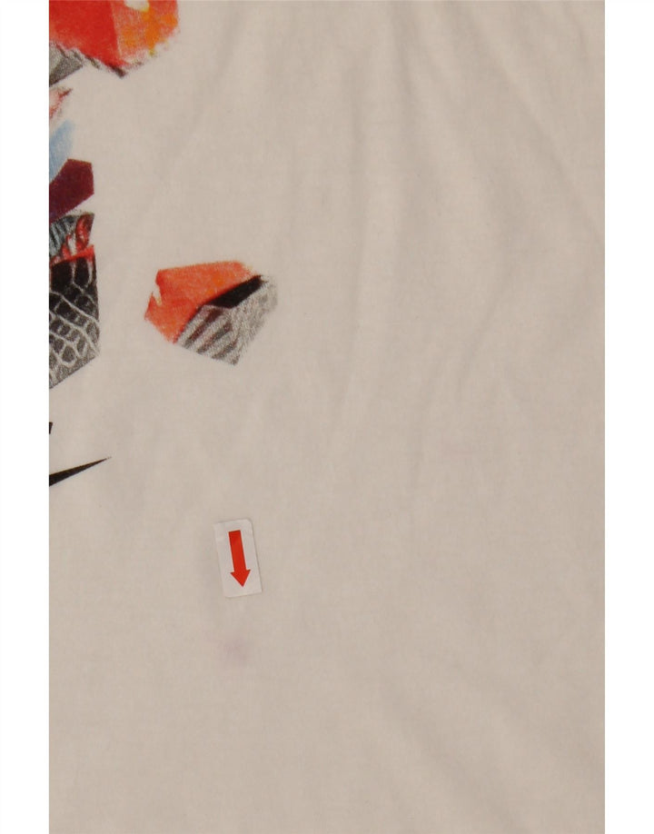 NIKE Mens Athletic Cut Graphic T-Shirt Top XS White Vintage Nike and Second-Hand Nike from Messina Hembry 