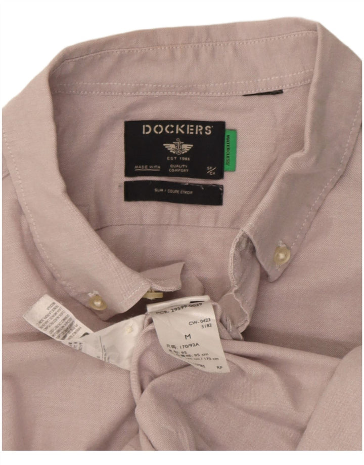 Dockers Chemise Slim Homme Rose Moyen Coton