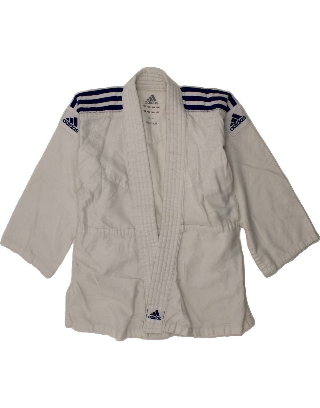 ADIDAS Boys Graphic 3/4 Sleeve Tracksuit Top Jacket 7-8 Years White Vintage Adidas and Second-Hand Adidas from Messina Hembry 