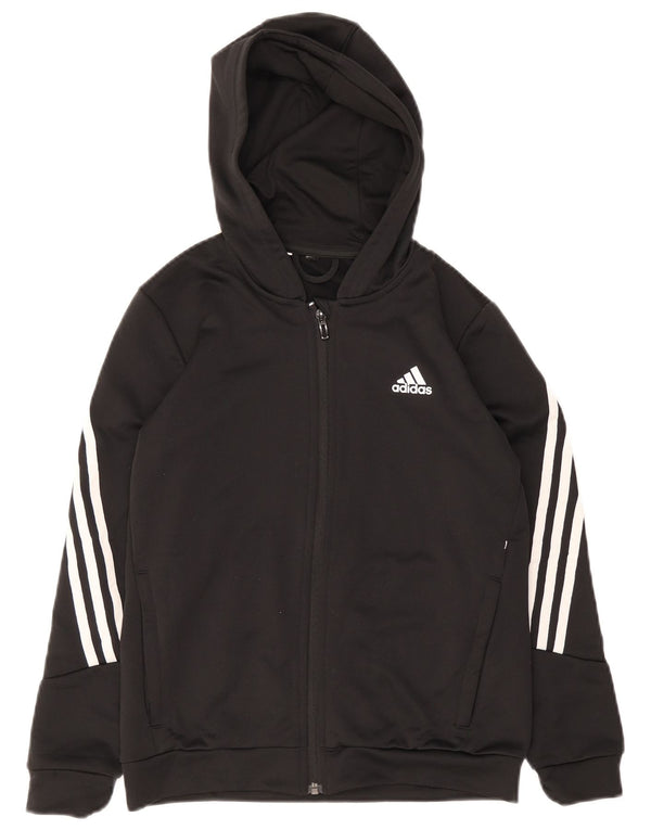 Adidas Pull à capuche zippé Aeroready pour femme UK 4 XS Noir