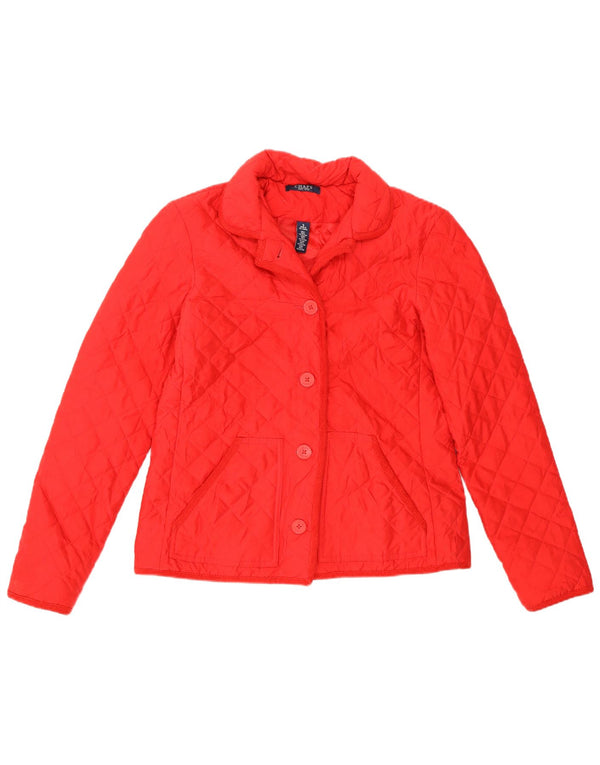 Chaps Veste matelassée pour femme UK 10 Small Rouge Polyester