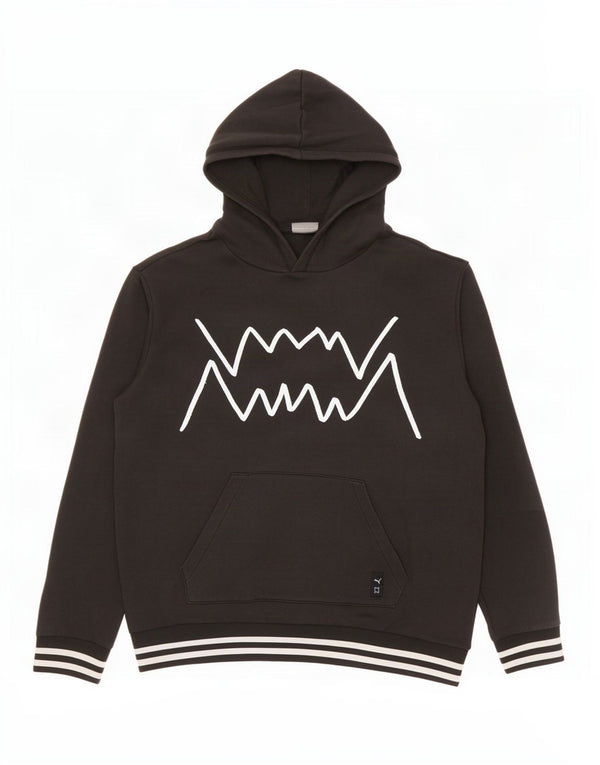 Puma Pull à Capuche Graphique Homme Noir Moyen Coton