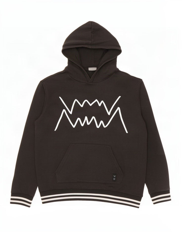 Puma Pull à Capuche Graphique Homme Noir Moyen Coton