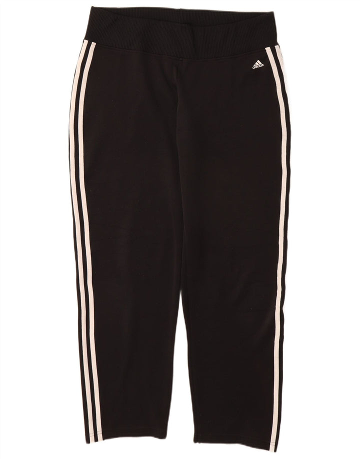 ADIDAS Pantalon de survêtement pour femme UK 16 Large Noir Polyester