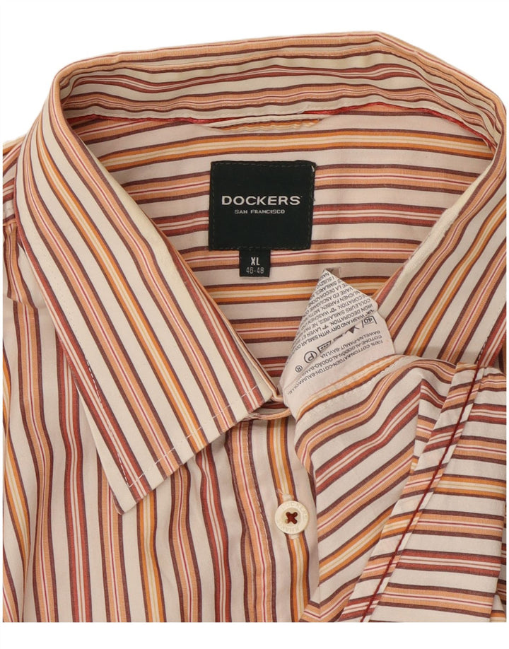 Chemise Dockers Homme Taille 46/48 XL Rayé Multicolore