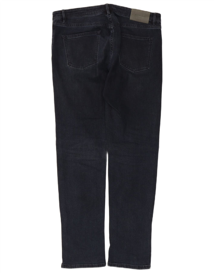 Massimo Dutti Jean slim pour homme EU 40 Medium W31 L29 Bleu marine Coton
