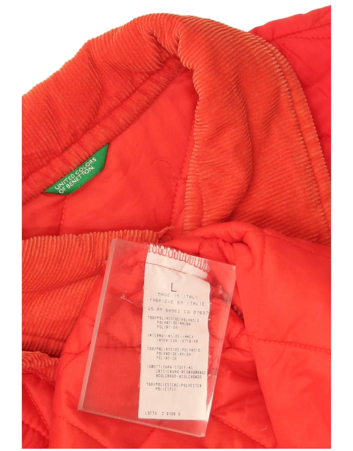 Benetton Veste matelassée Garçon 13-14 ans Grand Rouge Polyamide