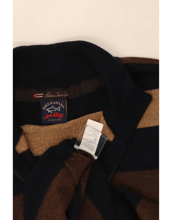 Paul & Shark Pull Yachting Zip Neck Jumper Homme Multicolore