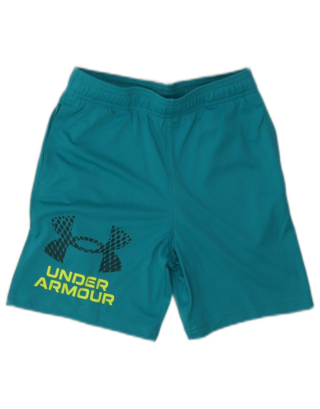 Under Armour Short de Sport Graphique Garçon 9-10 ans Bleu Moyen Polyester
