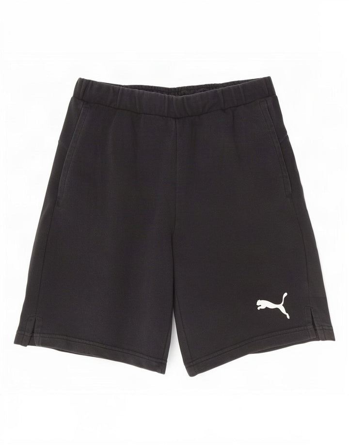 Puma Short de sport pour homme, petit, noir, coton