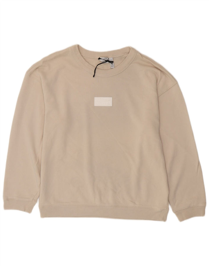 Adidas Sweat-shirt pour homme en coton beige moyen