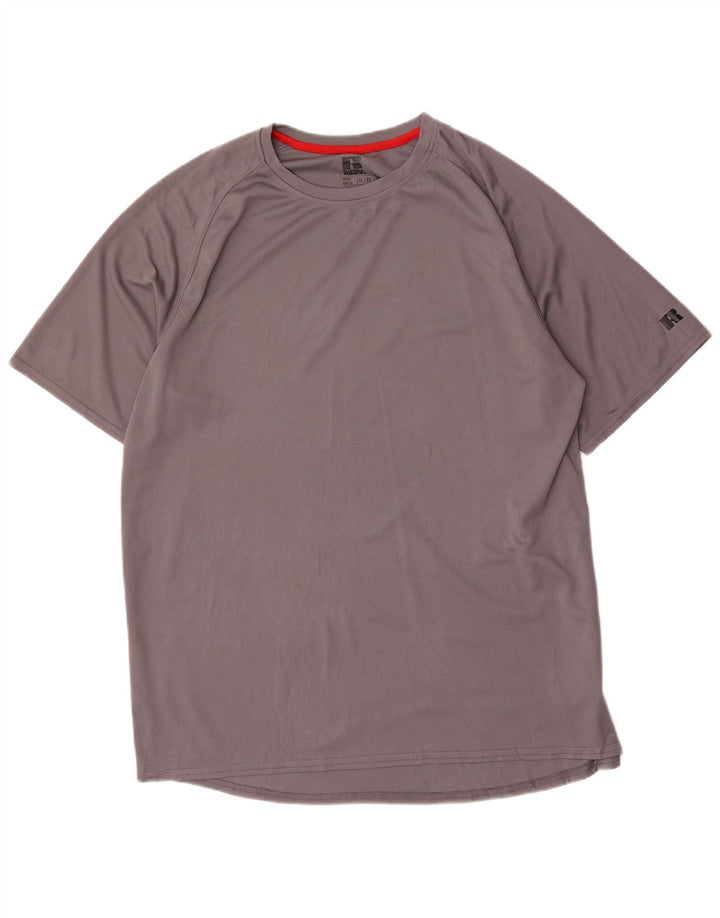 RUSSELL ATHLETIC T-Shirt Homme Haut XL Gris Polyester