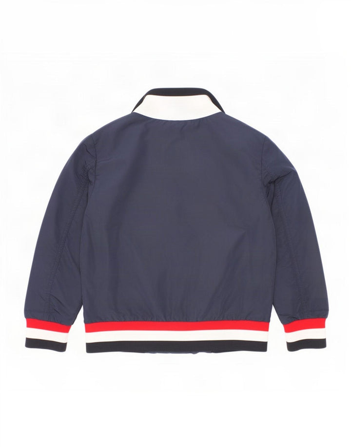 Moncler Blouson Bomber Garçon 3-4 Ans Bleu Marine Colourblock Polyamide