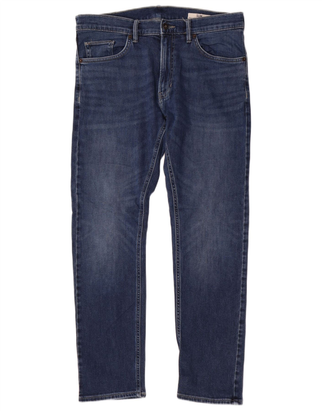 Marks & Spencer Jean Slim Homme W34 L31 Bleu Coton
