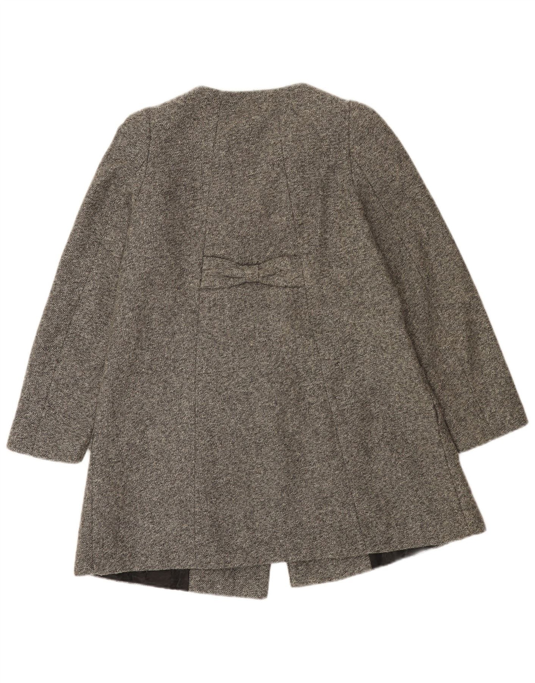Zara Manteau croisé pour femme UK 8 Small Gris Polyester