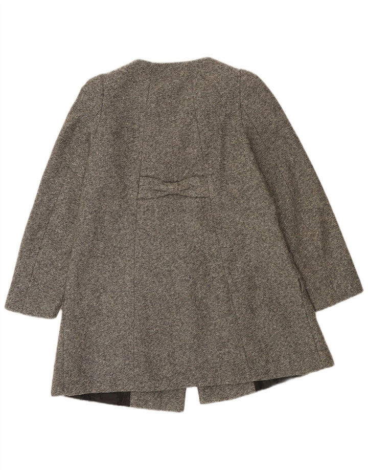 Zara Manteau croisé pour femme UK 8 Small Gris Polyester