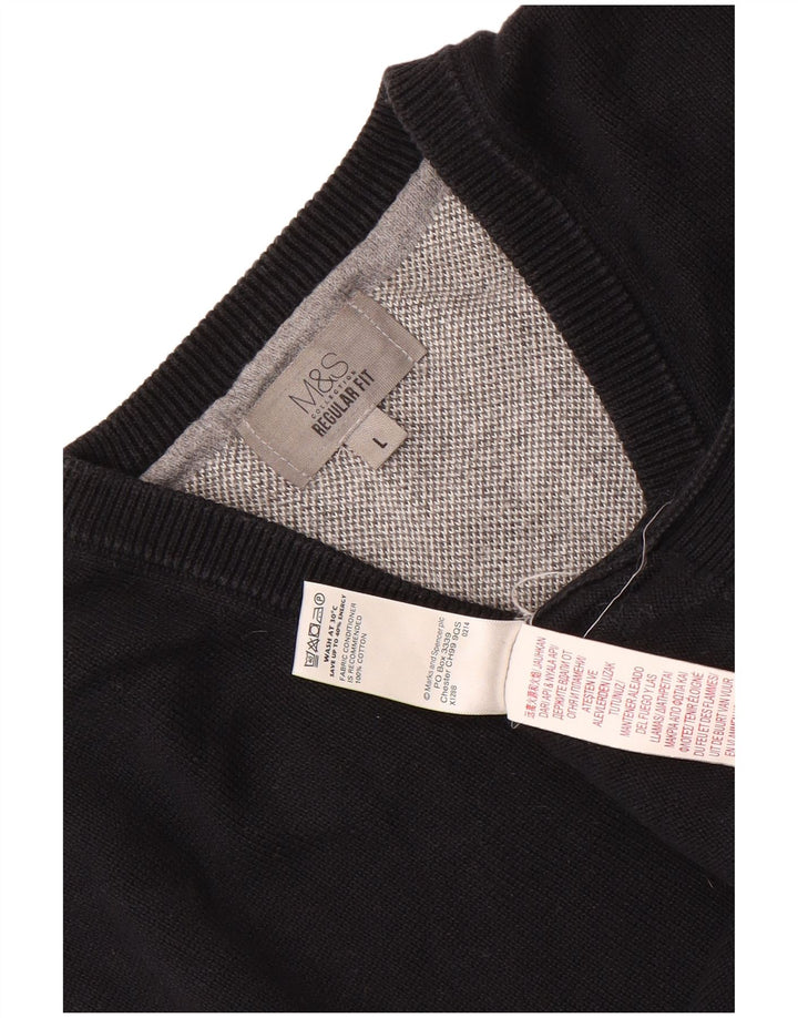 Marks & Spencer Débardeur coupe classique pour homme en coton noir Taille L