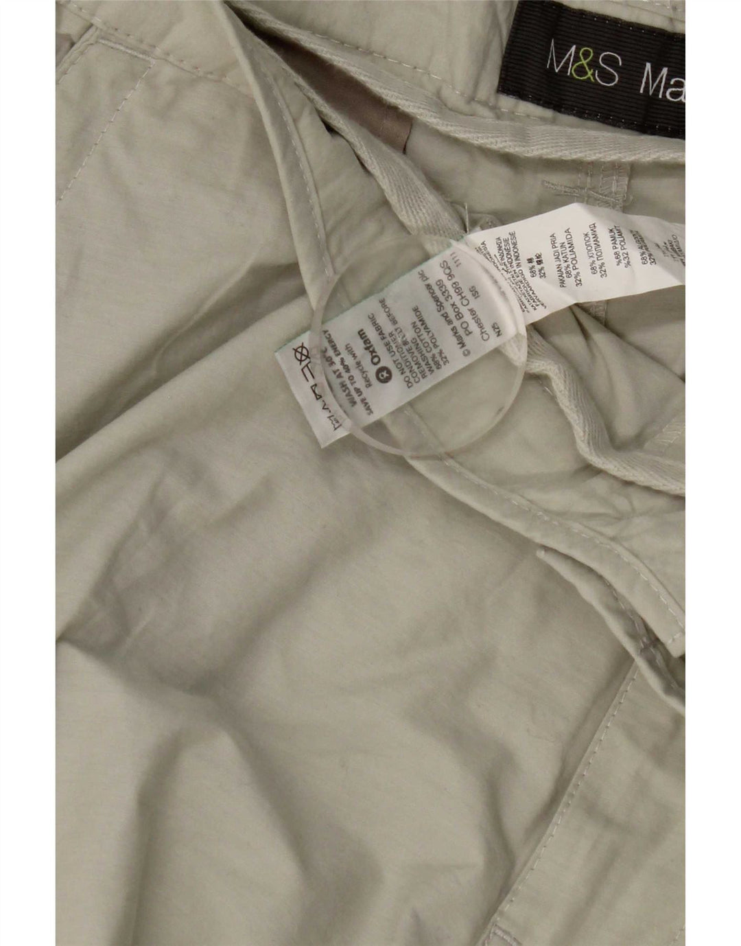 Marks & Spencer Bermuda Cargo Homme W38 XL Coton Beige