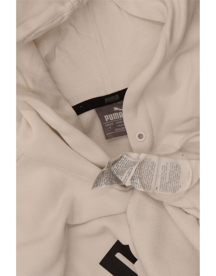 PUMA Pull à capuche graphique pour homme Petit Blanc Coton