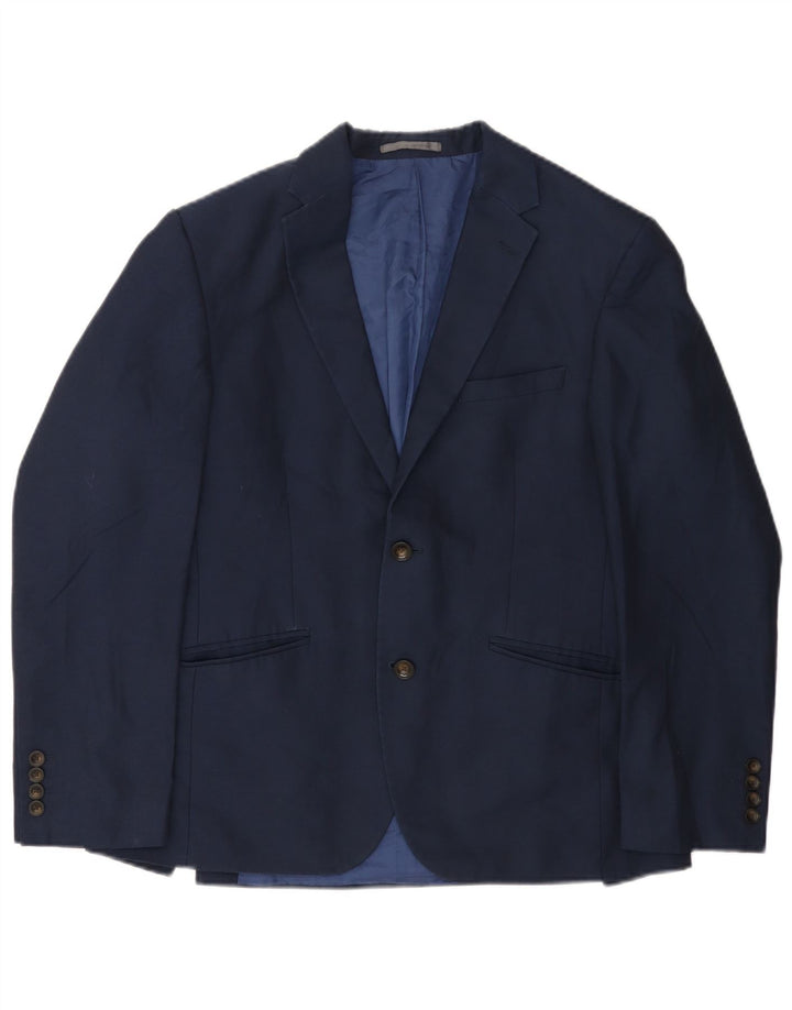 Marks & Spencer Veste blazer à 2 boutons pour homme EU 48 Bleu marine moyen