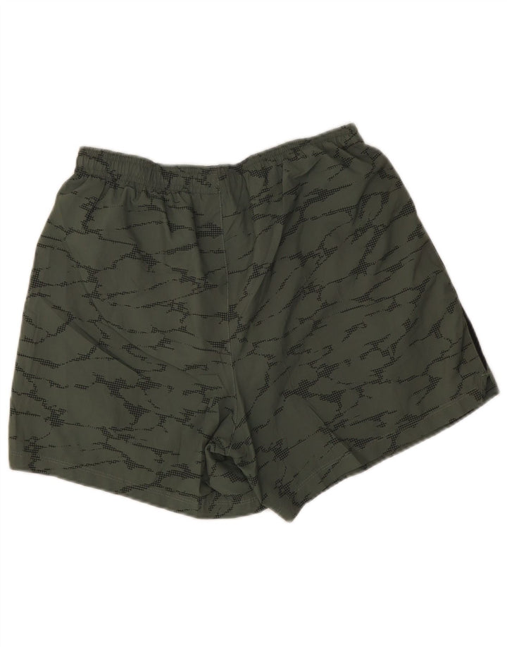 New Balance Short de Sport Homme Kaki Moyen Camouflage Polyester