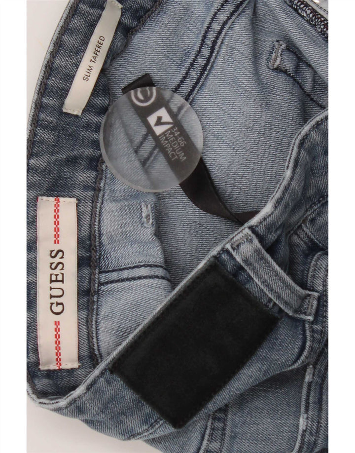 Guess Jean Slim Fuselé W34 L31 Homme Bleu