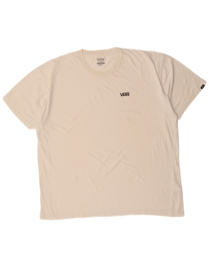 VANS T-Shirt coupe classique pour hommes, haut 2XL en coton blanc
