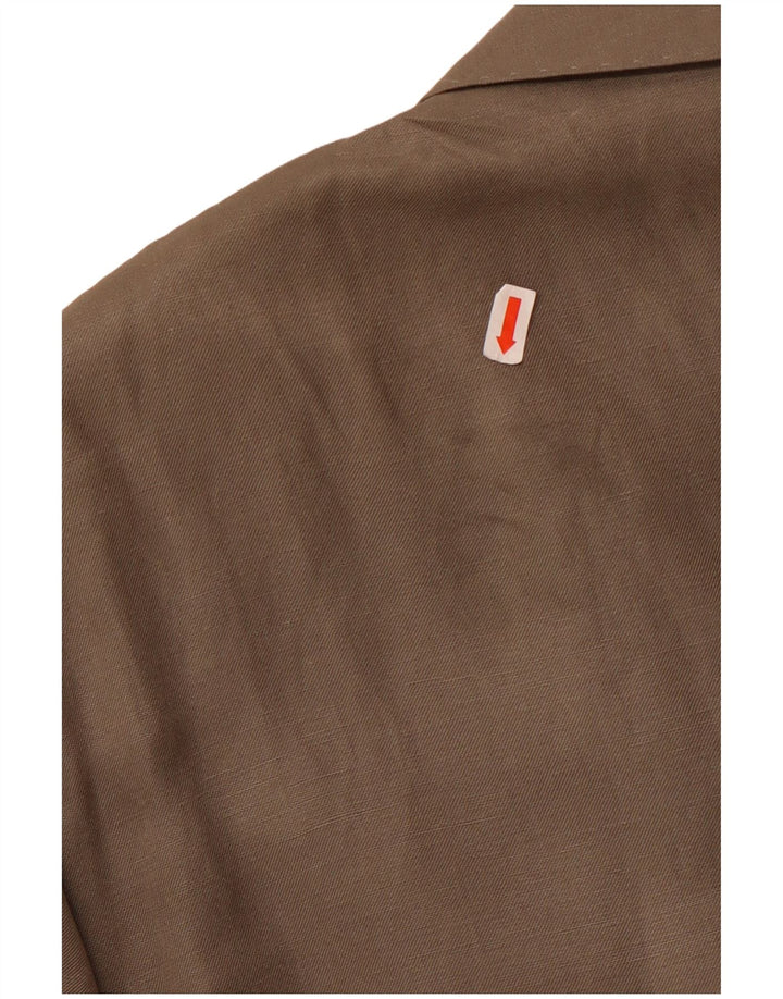 Marks & Spencer Veste blazer à 2 boutons pour homme UK 38 Kaki moyen en soie