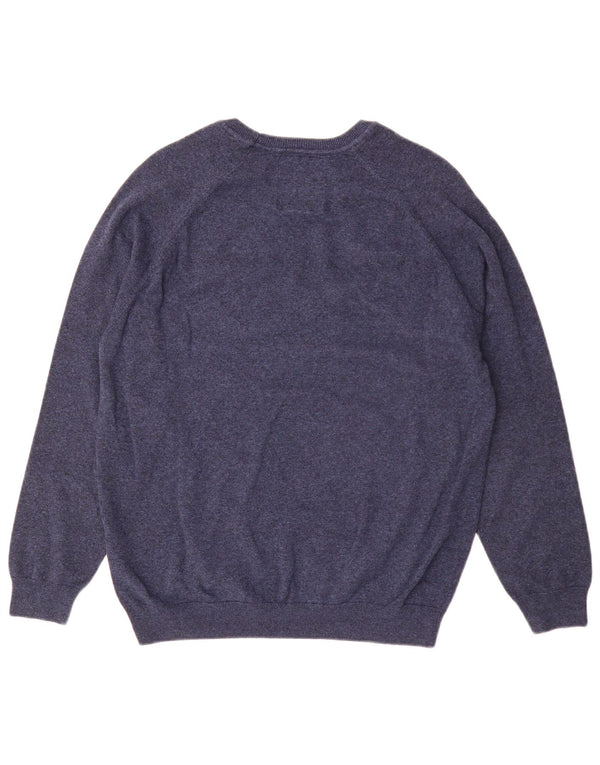 Superdry Pull col bateau pour homme 2XL Bleu marine Coton