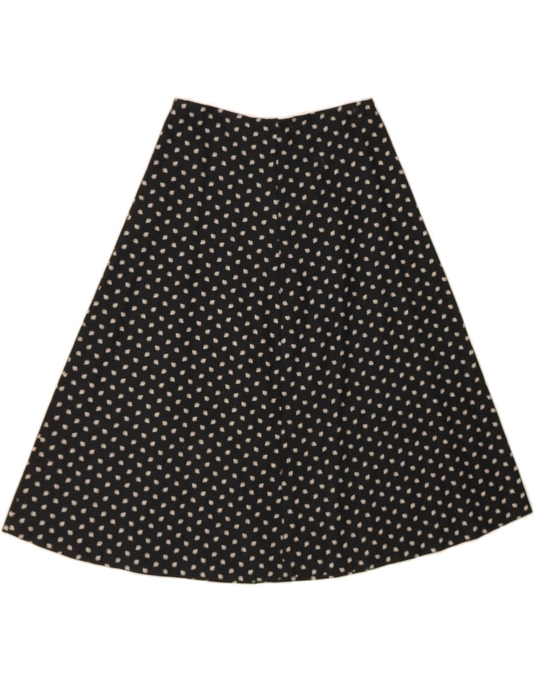 VINTAGE Womens A-Line Skirt W26 Small Black Spotted Vintage Vintage and Second-Hand Vintage from Messina Hembry 