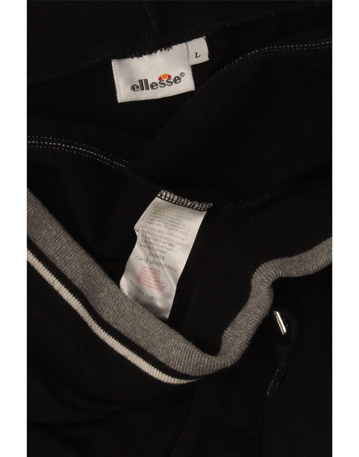 Ellesse Short de sport homme grand noir coton