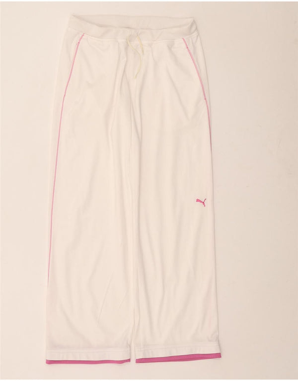 Puma Pantalon de survêtement coupe ample pour femme UK 44 Blanc moyen