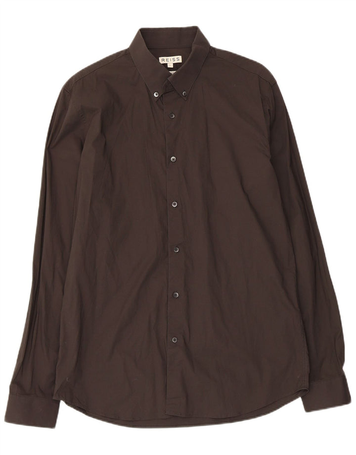Reiss Chemise Slim Fit Homme Noir Coton