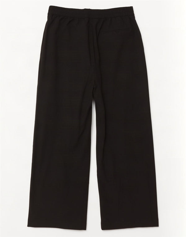Marks & Spencer Pantalon décontracté à jambe large pour femme UK 18 XL W36 L29 Noir