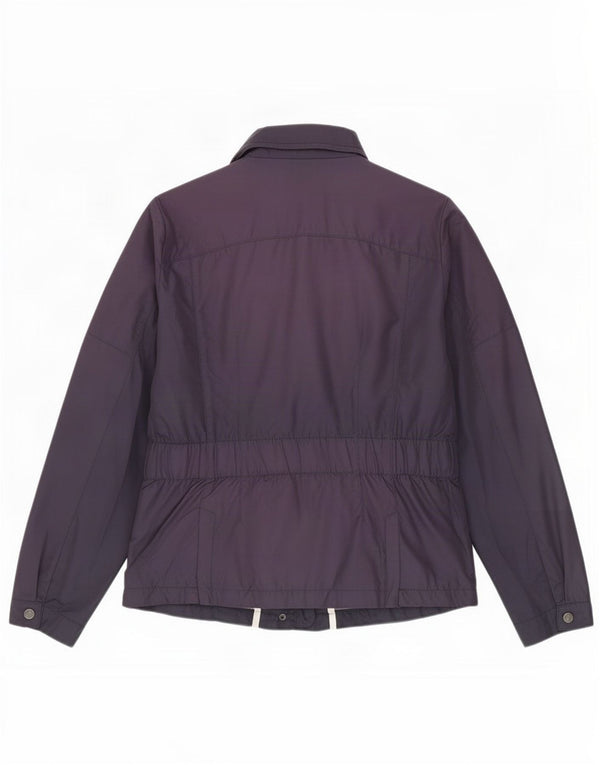 Zara Veste utilitaire à capuche pour femme UK 18 XL Bleu marine Polyester