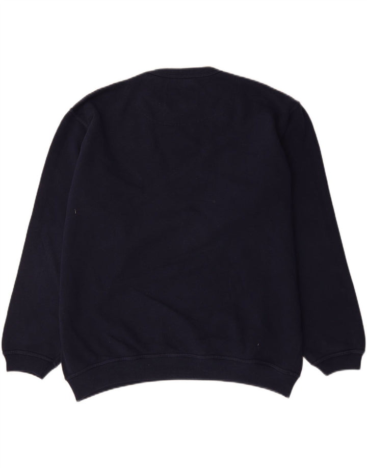 Champion Sweat-shirt graphique pour homme en coton bleu marine Taille L