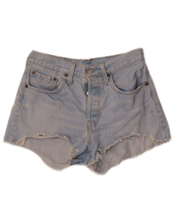 Levi's Short en Jean 501 Femme W27 Petit Bleu Coton