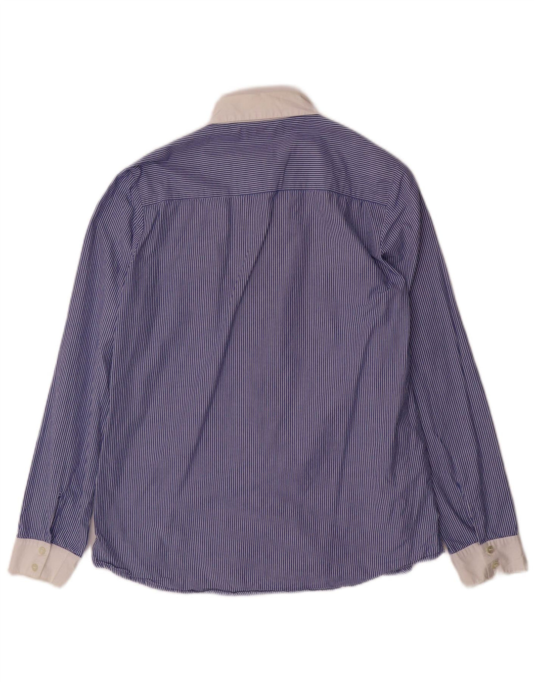 STEFANEL Chemise Femme IT 42 Bleu Moyen Rayure