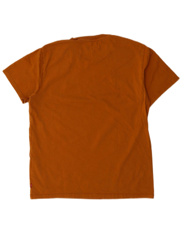 Levi's Tee-Shirt Standard Fit Graphic Homme Marron Moyen Coton