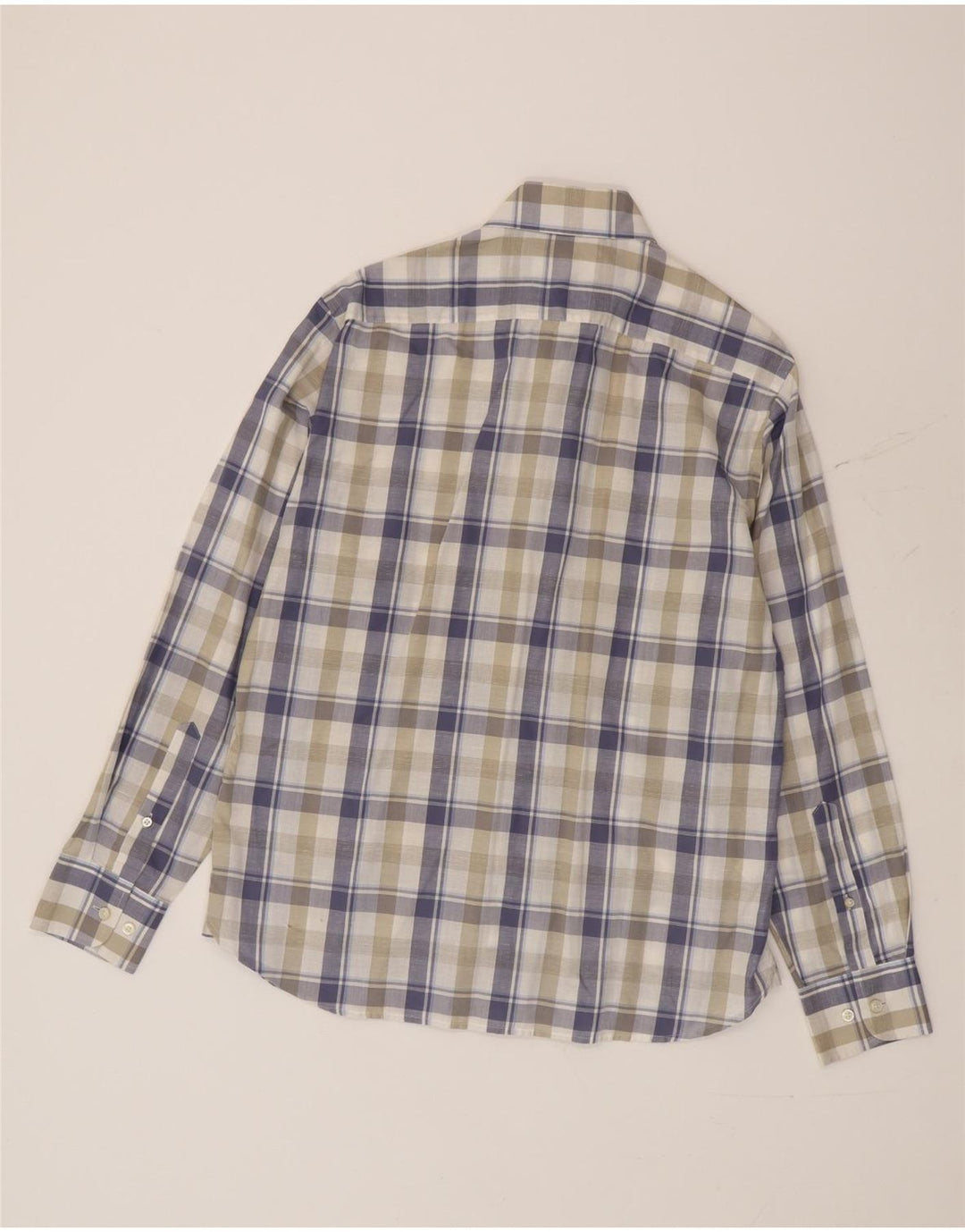 Marks & Spencer Chemise Blue Harbor Homme en Coton à Carreaux Multicolore Moyen