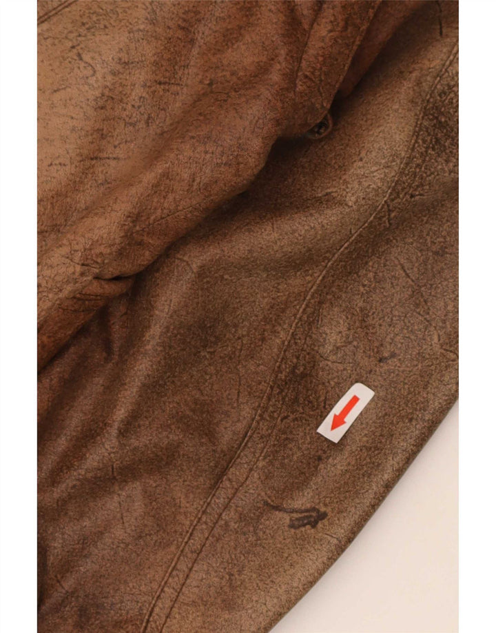 Trapper Veste en cuir pour homme IT 46 Small Marron