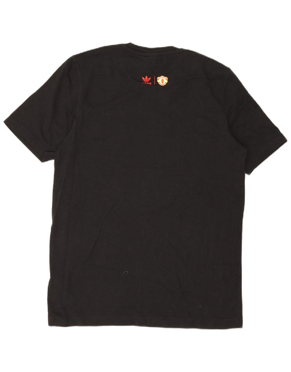 Adidas Mens Manchester United Graphic T-Shirt Top Large Noir Coton