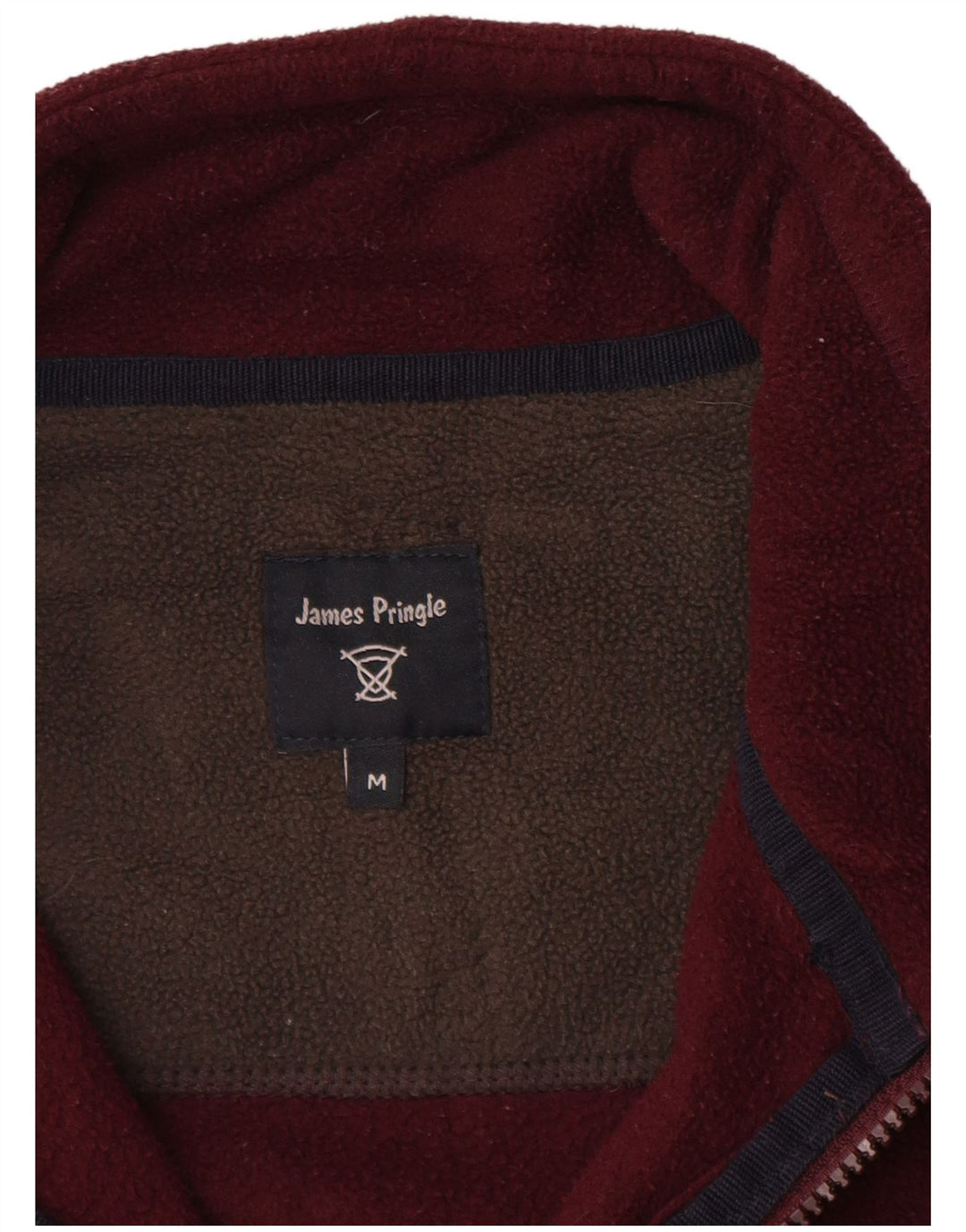 James Pringle Gilet polaire pour homme UK 38 Medium Bordeaux Polyester