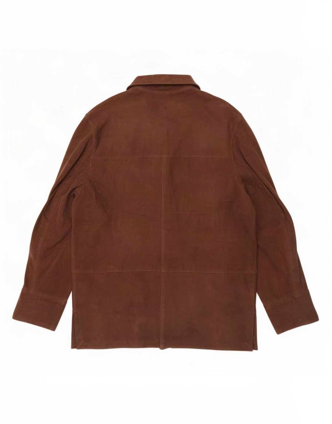 veste en daim femme vintage IT 48 XL Cuir Marron