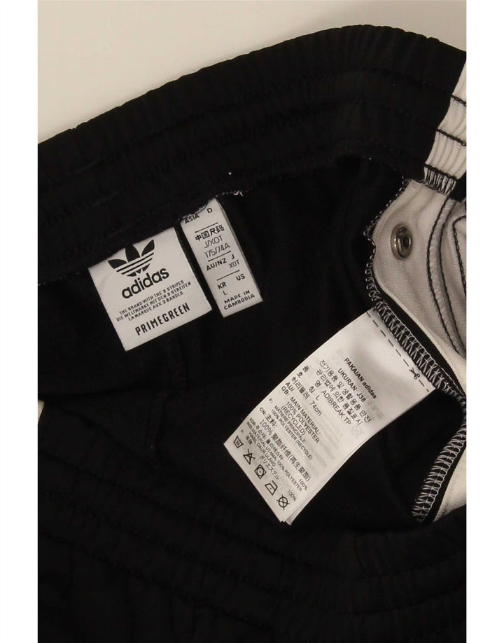 Adidas Pantalon de survêtement pour homme Large Noir Colorblock Polyester