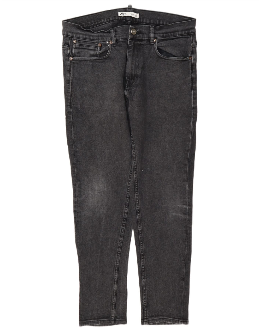 Zara Jean Slim Homme EU 44 Large W34 L30 Gris Polyester