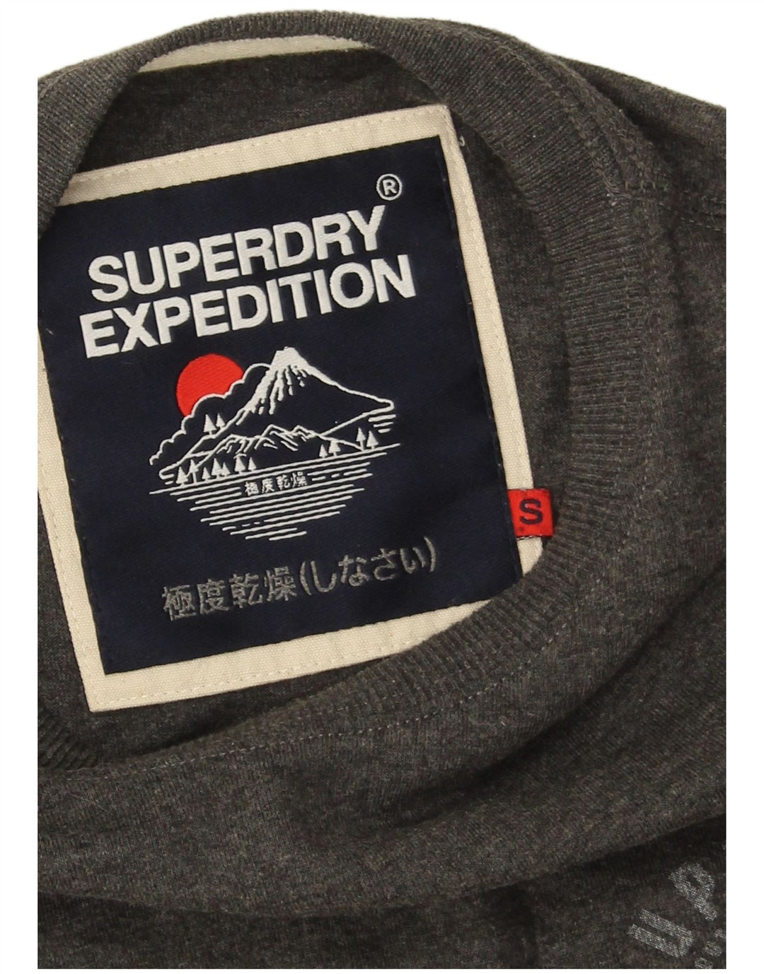Superdry Haut à manches longues pour homme en coton gris petit